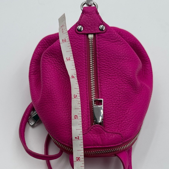 NWT- Rebecca Minkoff- Julian Mini Fuchsia Leather Crossbody - Picture 8 of 10